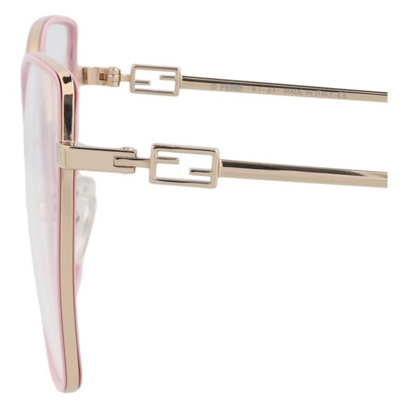 Fendi Womens Cat Eye Gold Gold Transparent Fashion Designer Eyewear - Picture 4 of 4